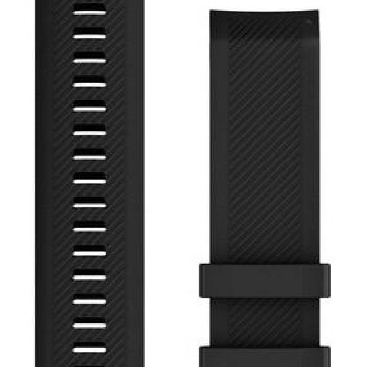 Garmin Watch Band QuickFit 22 Black Silicone Silver - Black