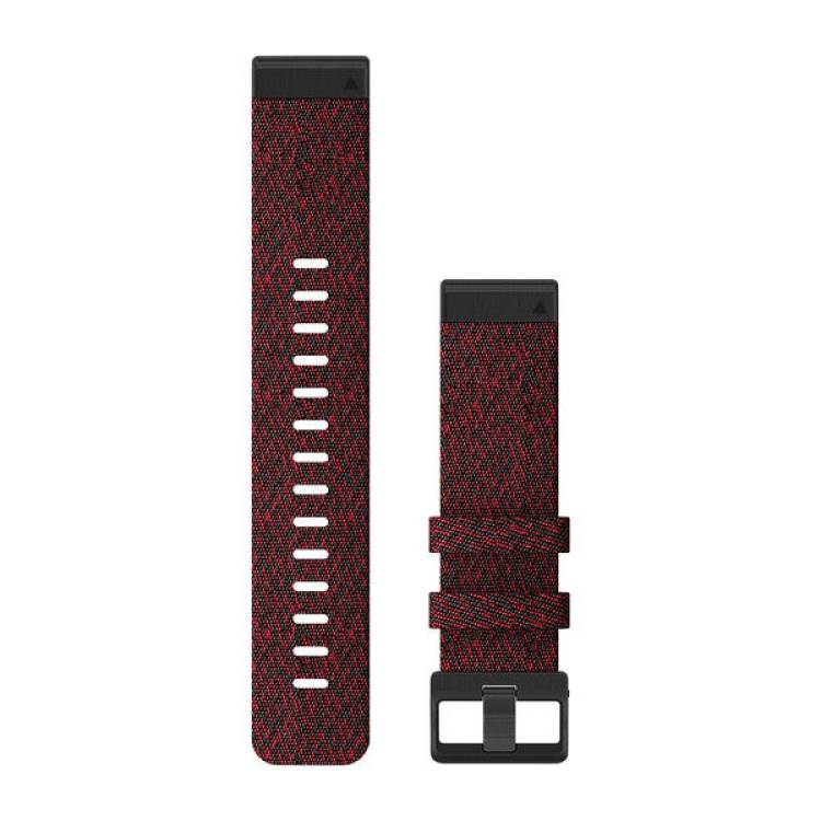 Garmin Watch Band QuickFit 22 Heathered Red Nylon - Red
