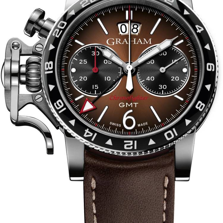 Graham Watch Chronofighter Vintage GMT - Brown