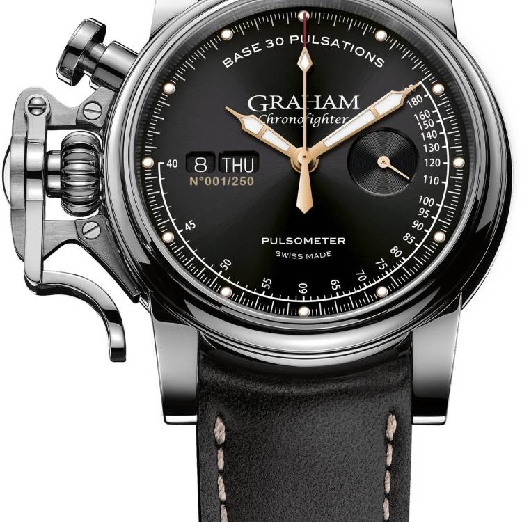 Graham Watch Chronofighter Vintage Pulsometer Limited Edition - Black