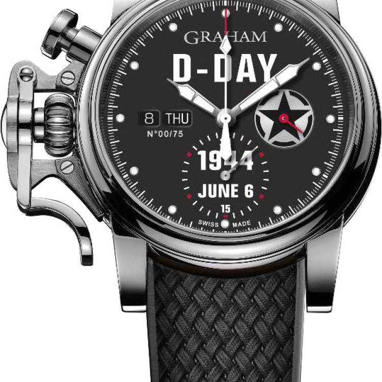 Graham Watch Chronofighter Vintage D-Day Limited Edition - Black