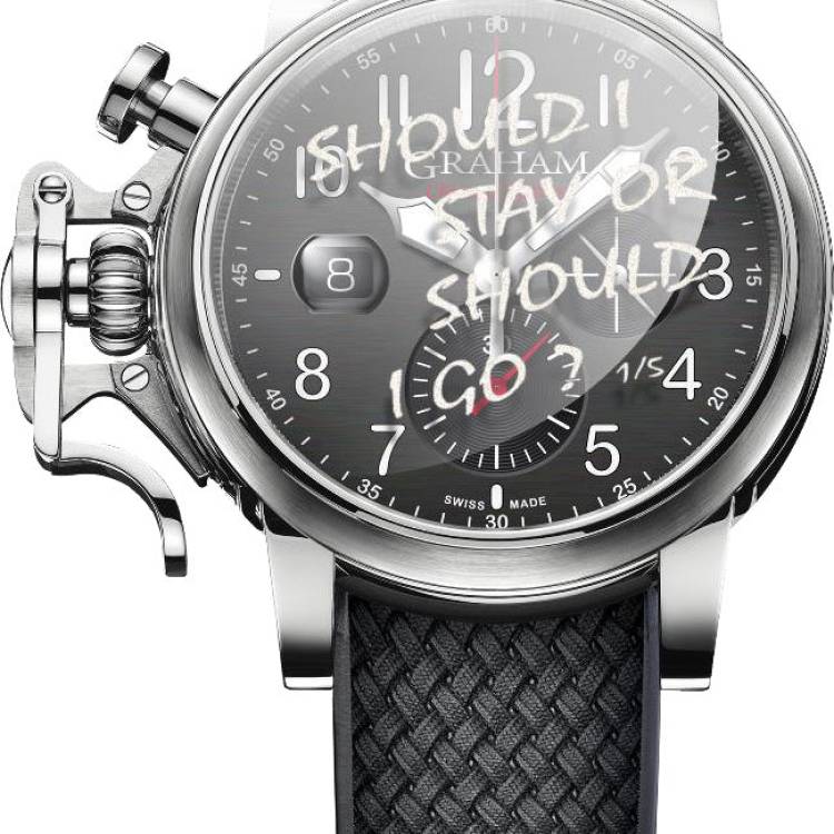 Graham Watch Chronofighter Grand Vintage Graffiti Limited Edition - Black