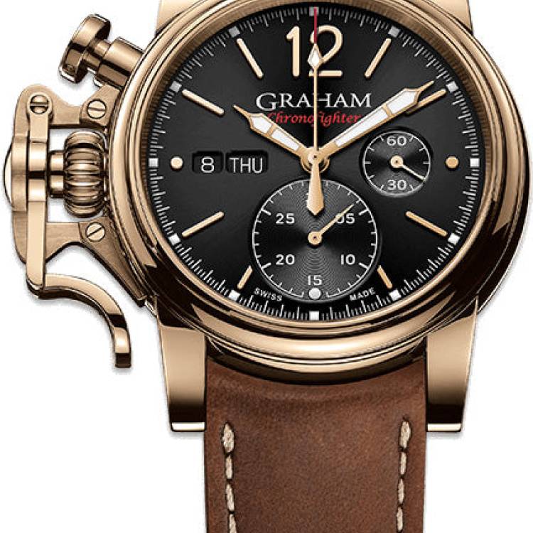 Graham Watch Chronofighter Vintage Bronze Black Gold - Black
