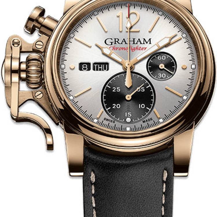 Graham Watch Chronofighter Vintage Bronze Silver Gold - Silver