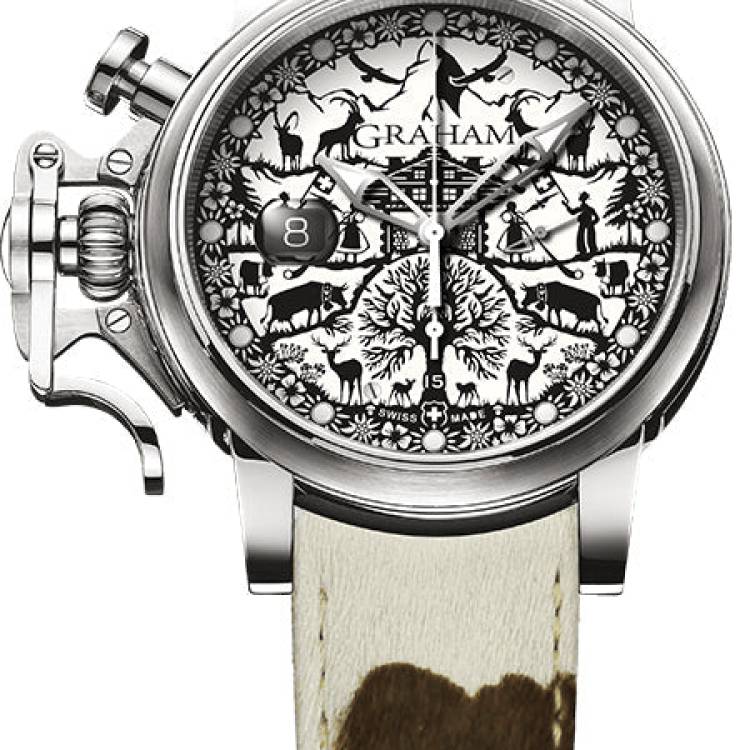 Graham Watch Chronofighter Grand Vintage Swiss Limited Edition - White