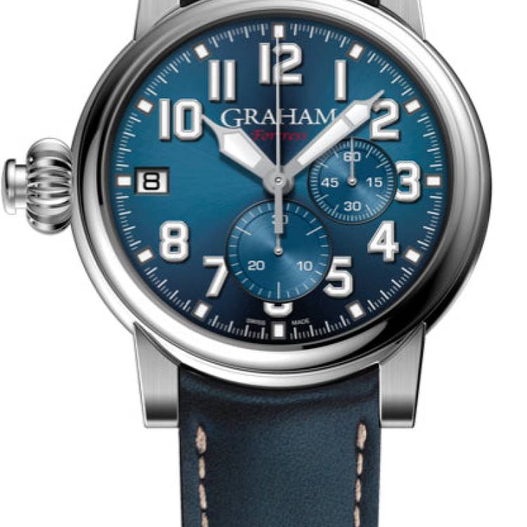 Graham Watch Chronofighter Vintage Fortess Limited Edition - Blue