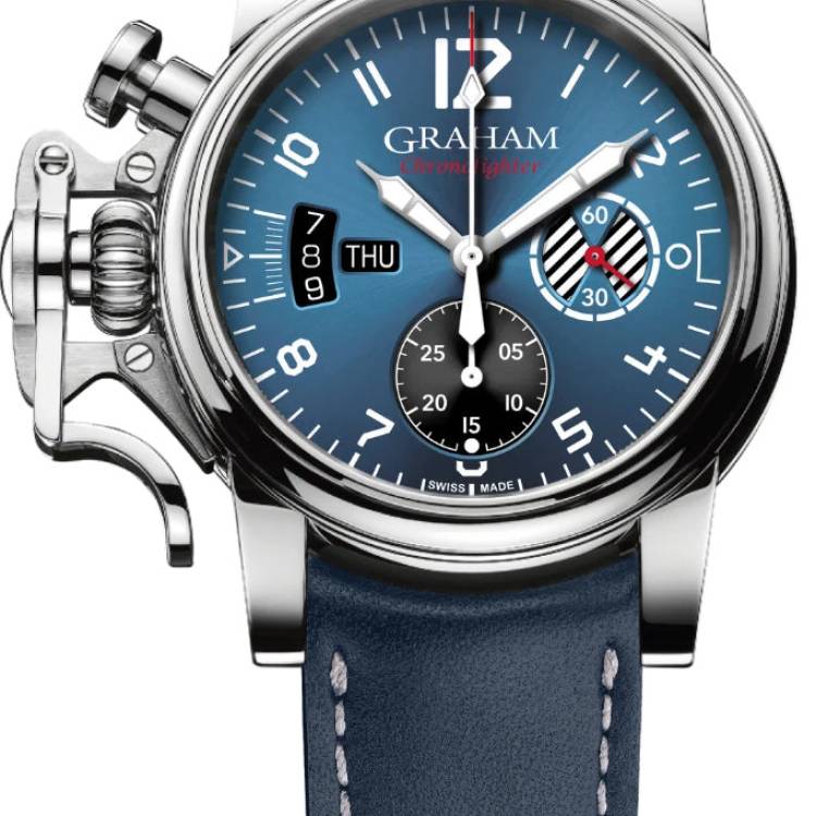 Graham Watch Chronofighter Vintage Blue - Blue