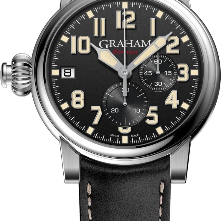 Graham Watch Fortress Monopusher Limited Edition - Black