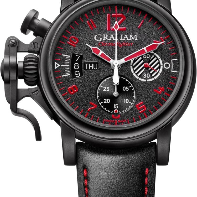 Graham Watch Chronofighter Vintage Aviator Limited Edition - Black