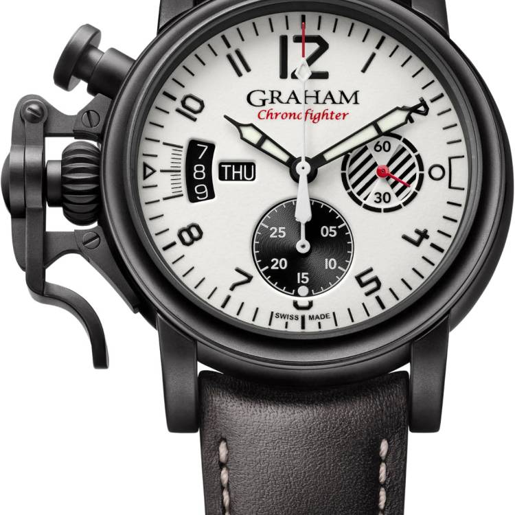 Graham Watch Chronofighter Vintage Aviator Limited Edition - White