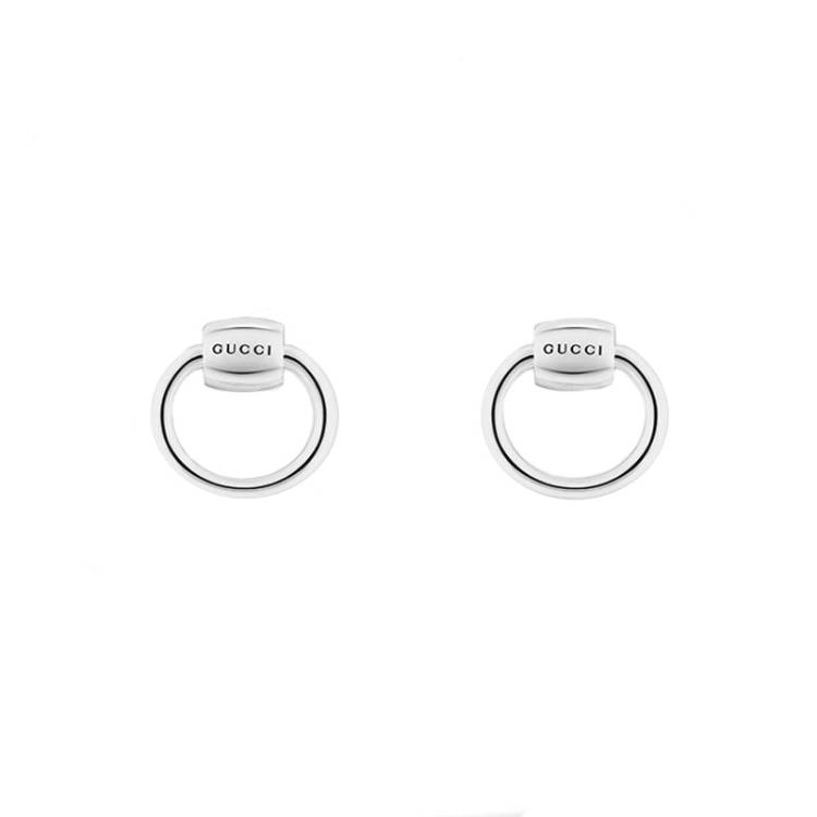 Gucci Horsebit Sterling Silver Earrings