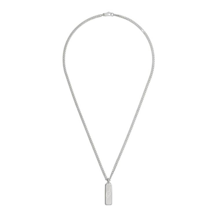 Gucci Interlocking Sterling Silver Pendant