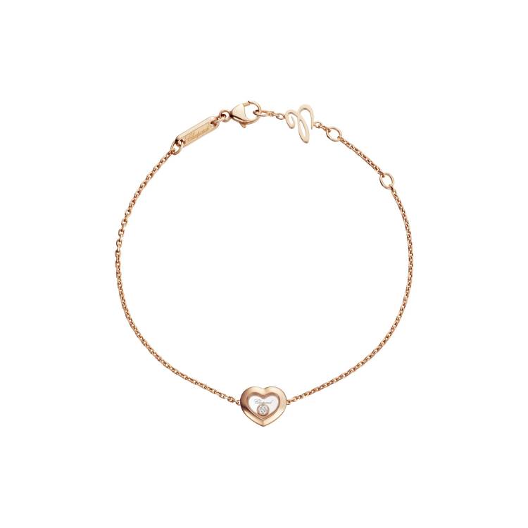 Chopard Happy Diamonds Icons 18ct Rose Gold Heart Bracelet