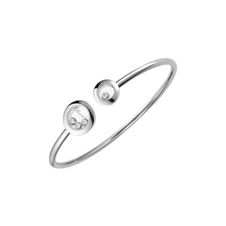 Chopard Happy Diamonds Icons 18ct White Gold Circle Bangle - Medium