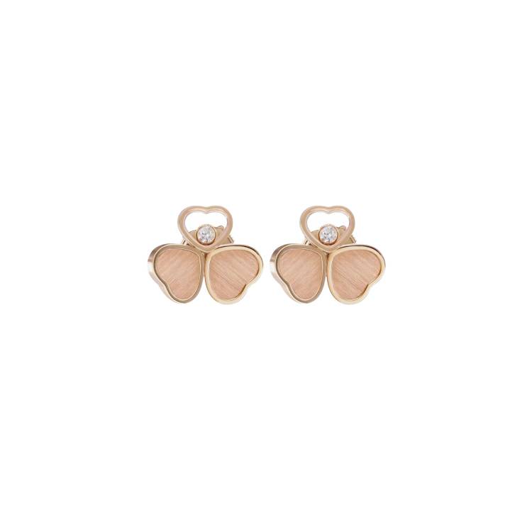 Chopard Happy Hearts Wings 18ct Rose Gold Earrings