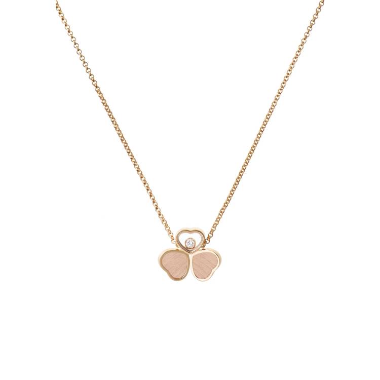 Chopard Happy Hearts Wings 18ct Rose Gold Necklace