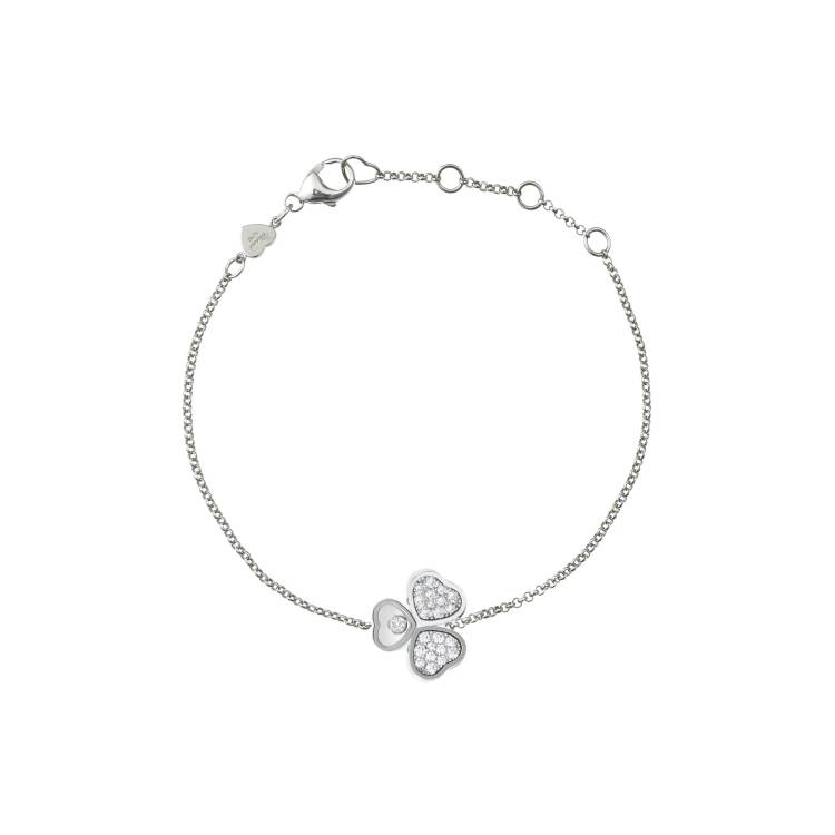Chopard Happy Hearts Wings 18ct White Gold Diamond Bracelet