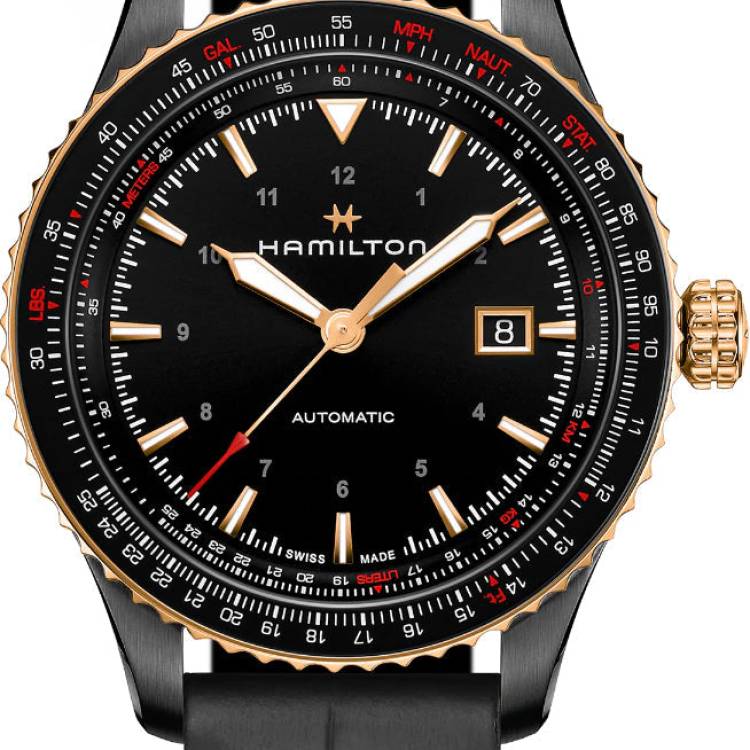 Hamilton Watch Khaki Aviation Converter Auto - Black