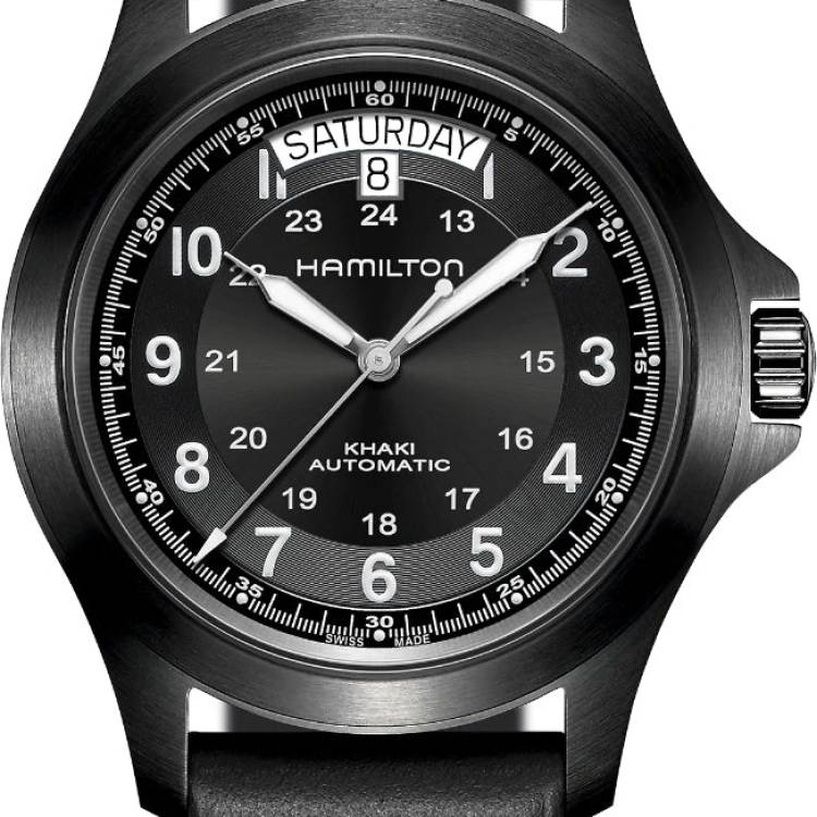 Hamilton Watches Khaki Field King Auto Full Black