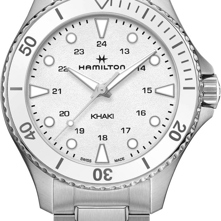 Hamilton Watch Khaki Navy Scuba Ladies - White