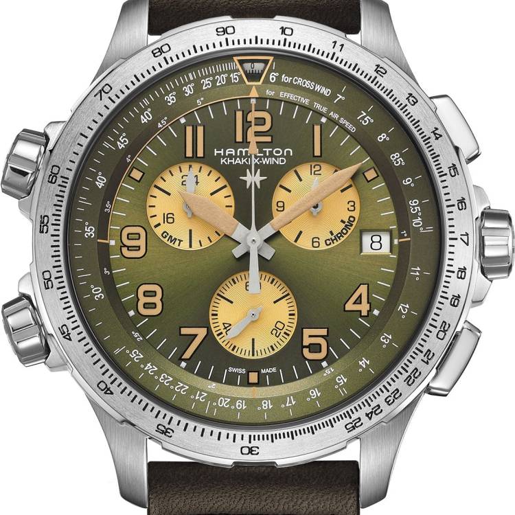 Hamilton Watch Khaki Aviation X-Wind GMT Chrono Quartz