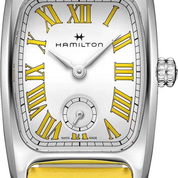 Hamilton Watch American Classic Boulton Small Second Yellow