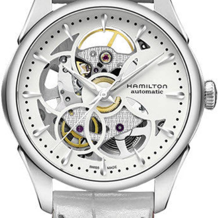Hamilton Watch Jazzmaster Viewmatic Skeleton Lady - Silver
