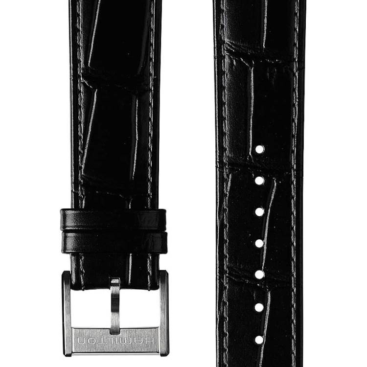 Hamilton Strap Jazzmaster Leather Black - Black