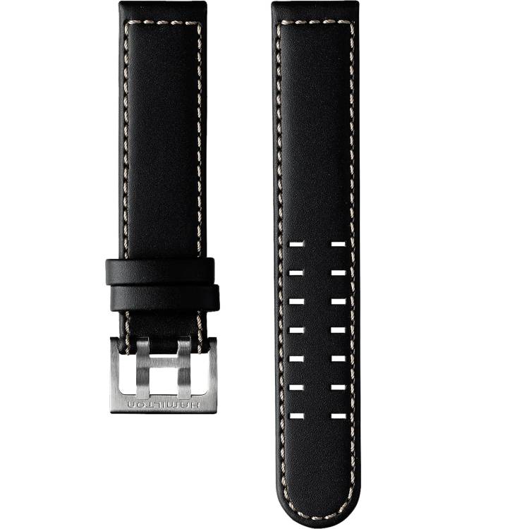 Hamilton Strap Khaki Aviation Calf leather Black - Black