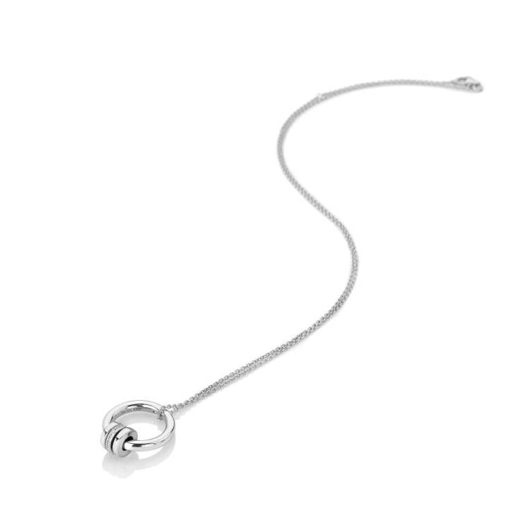 Hot Diamonds Trio Barrel Sterling Silver Pendant - Silver