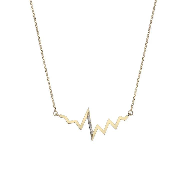 Hot Diamonds Beat 9ct Yellow Gold Necklace D