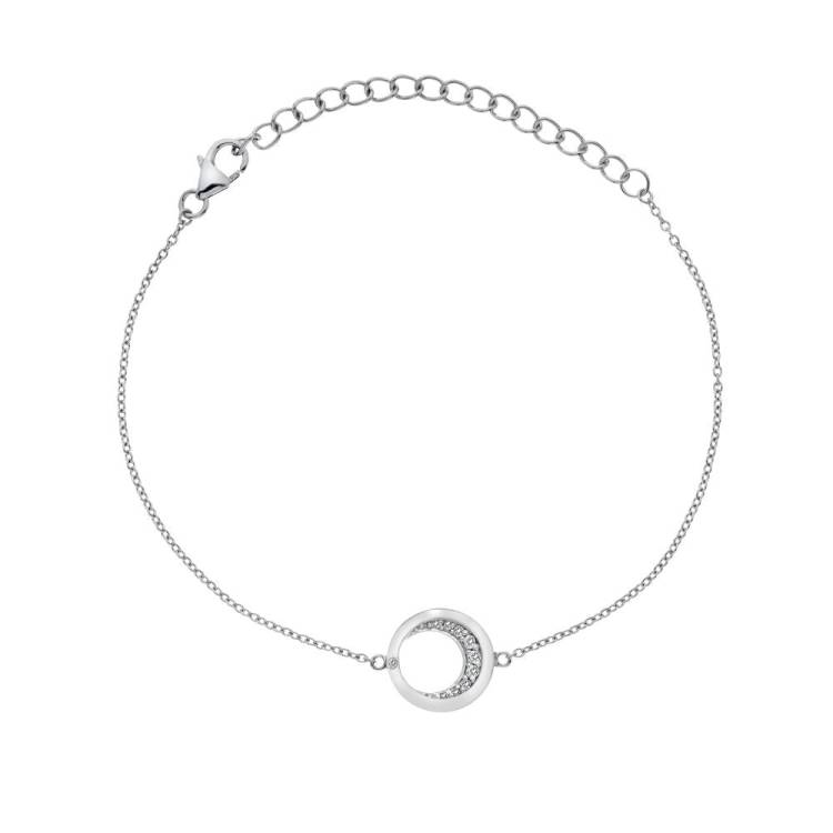 Hot Diamonds Celestial Sterling Silver Topaz Bracelet - Silver