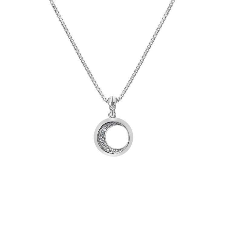 Hot Diamonds Celestial Sterling Silver Topaz Pendant Necklace - Silver