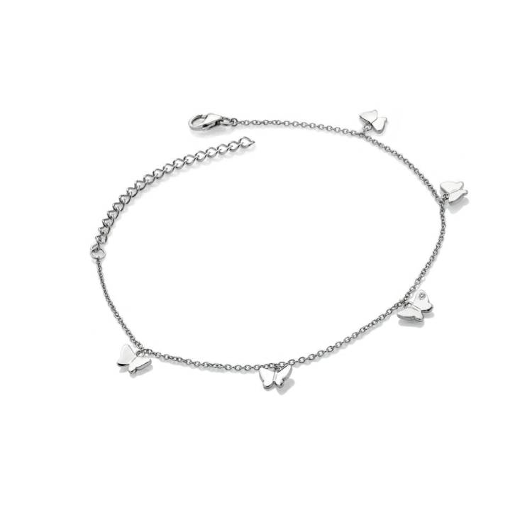 Hot Diamonds Flutter Sterling Silver Butterfly Bracelet