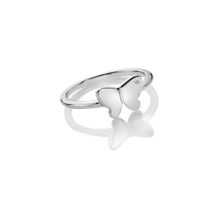 Hot Diamonds Flutter Sterling Silver Butterfly Ring - O