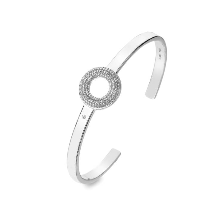 Hot Diamonds Forever Sterling Silver Bangle - Silver