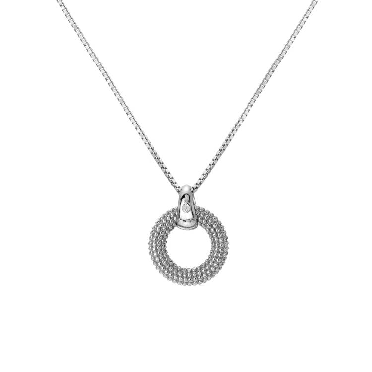 Hot Diamonds Forever Sterling Silver Pendant Necklace - Silver