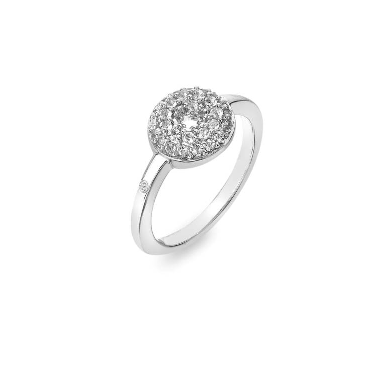 Hot Diamonds Forever Sterling Silver White Topaz Ring - Q