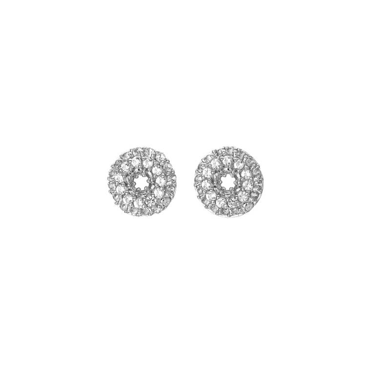 Hot Diamonds Forever Sterling Silver White Topaz Stud Earrings - Silver