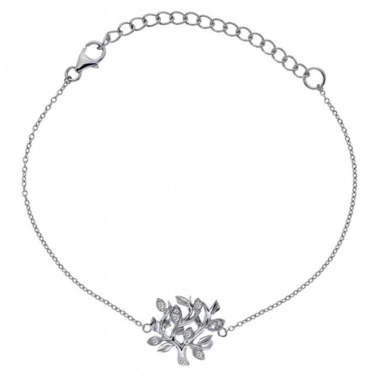 Hot Diamonds Nuture Sterling Silver Topaz Bracelet D - Silver