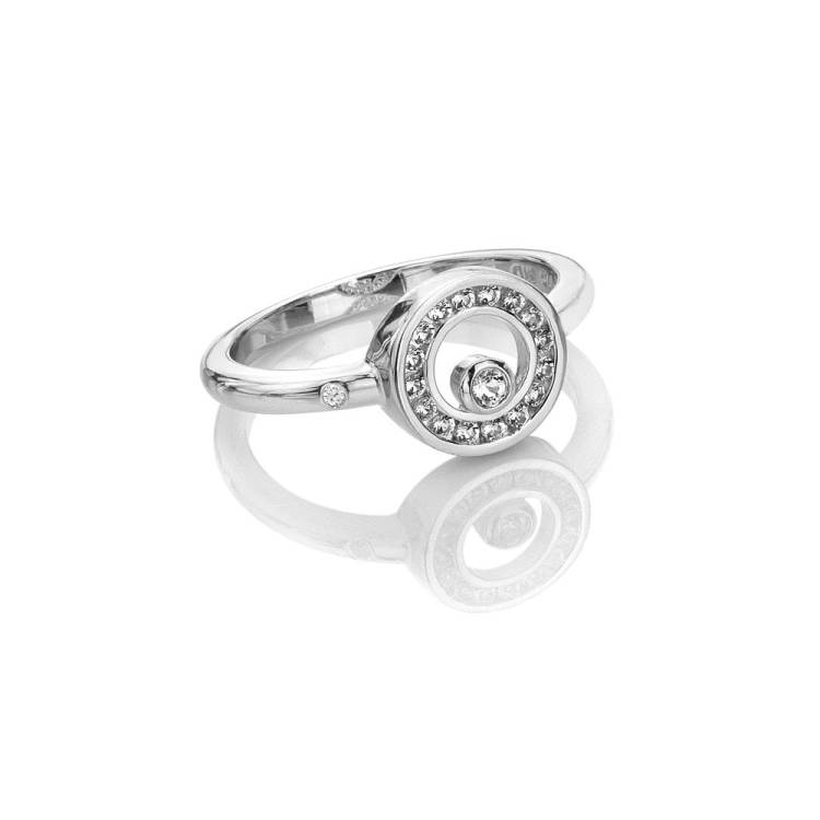 Hot Diamonds Sterling Silver White Topaz Orbit Ring - K