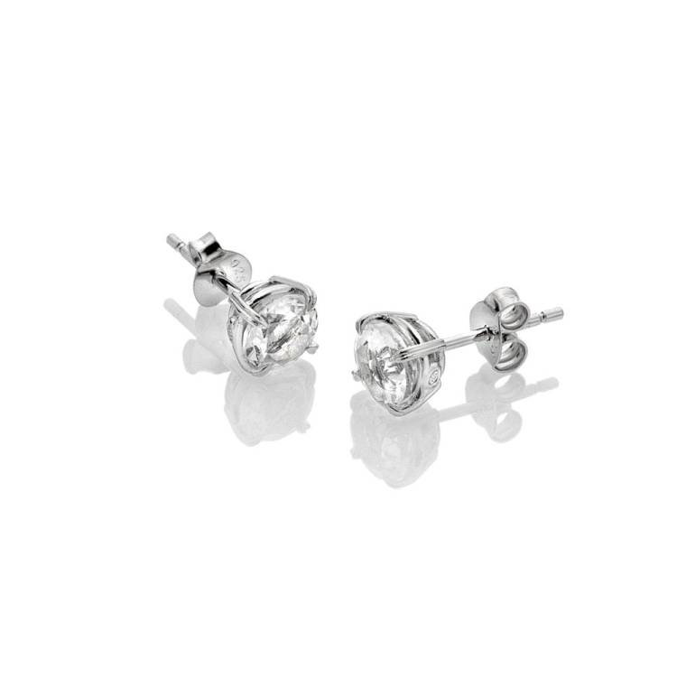 Hot Diamonds Tender Sterling Silver White Topaz Solitaire Stud Earrings