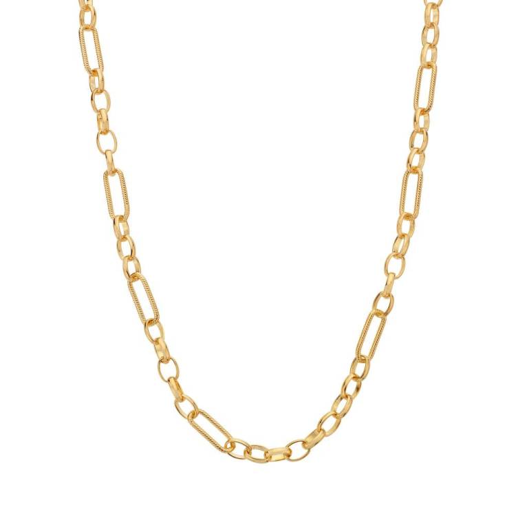 Hot Diamonds x Jac Jossa Embrace Gold Plated Sterling Silver Statement Chain 45cm - Silver