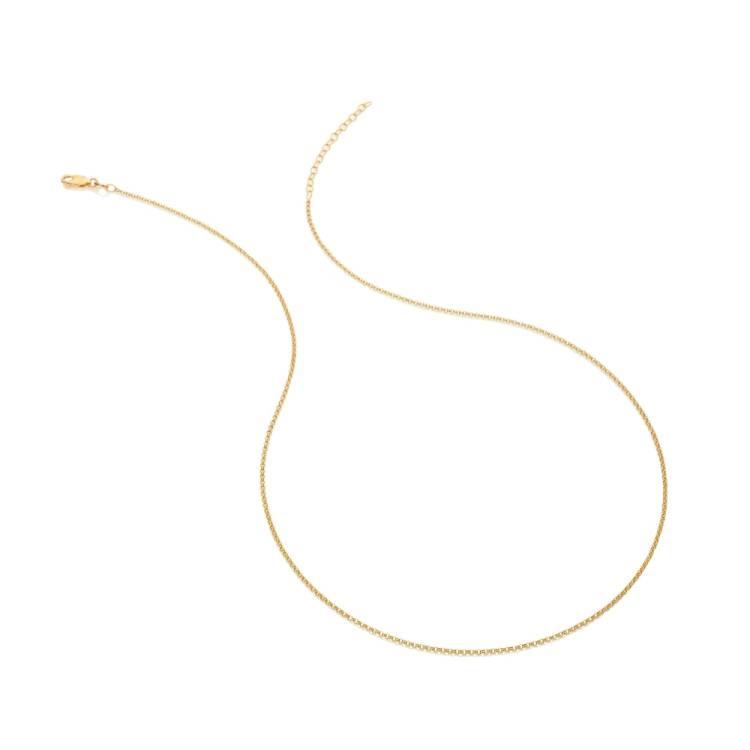 Hot Diamonds x Jac Jossa Embrace Gold Plated Sterling Silver Belcher Chain Necklace 45 - 50cm - Silver