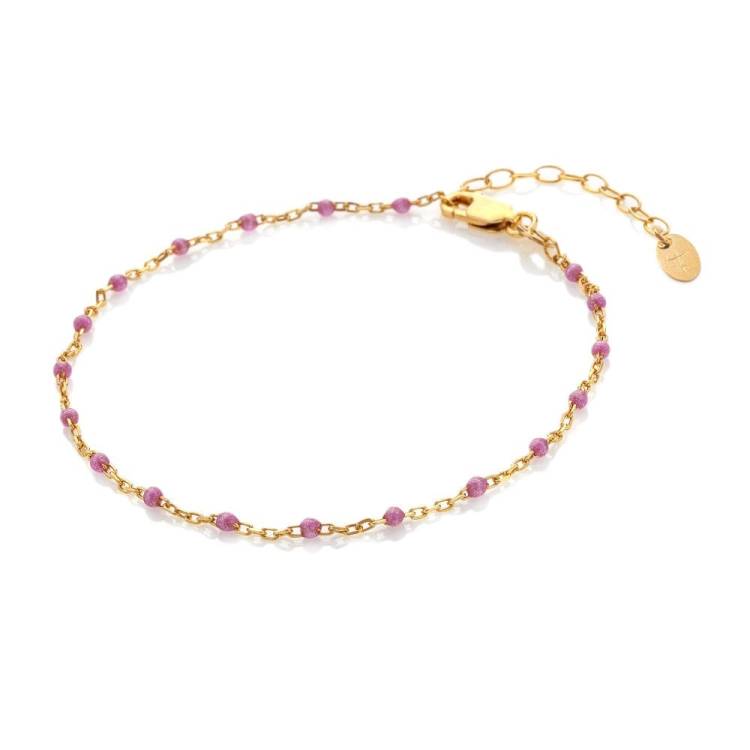 Hot Diamonds x Jac Jossa Gold Plated Sterling Silver Ocean Lilac Bracelet
