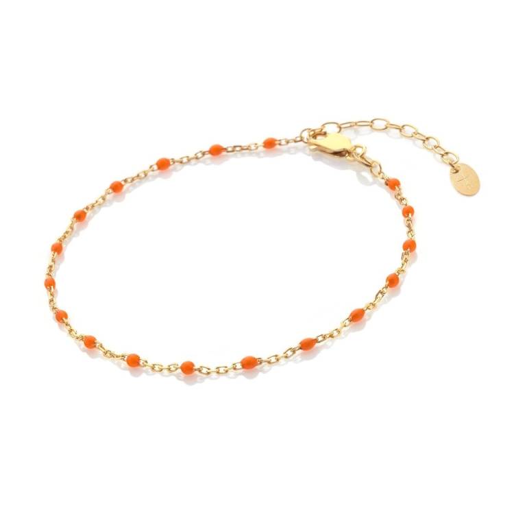 Hot Diamonds x Jac Jossa Gold Plated Sterling Silver Ocean Orange Bracelet