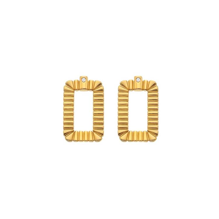 Hot Diamonds x Jac Jossa Gold Plated Sterling Silver Radiant Earrings