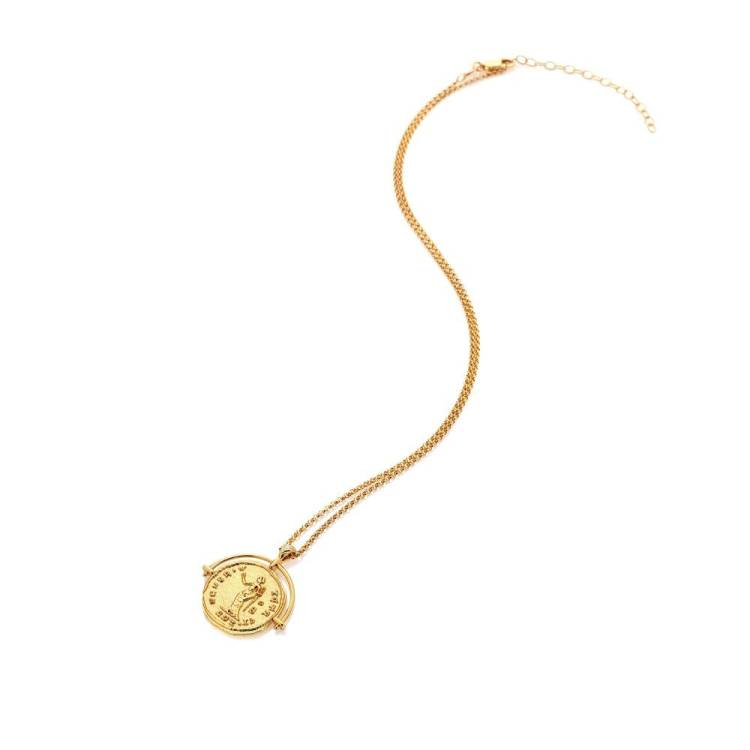 Hot Diamonds x Jac Jossa Gold Plated Sterling Silver Venus Arc Necklace