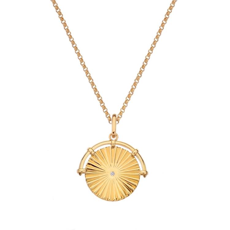 Hot Diamonds x Jac Jossa Hope Gold Plated Sterling Silver Halo Pendant - Silver