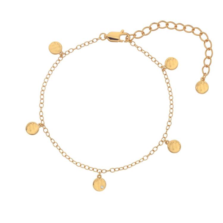 Hot Diamonds x Jac Jossa Lunar Gold Plated Sterling Silver Bracelet - Silver